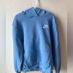 Nike Light Blue Hooded Sweatshirt